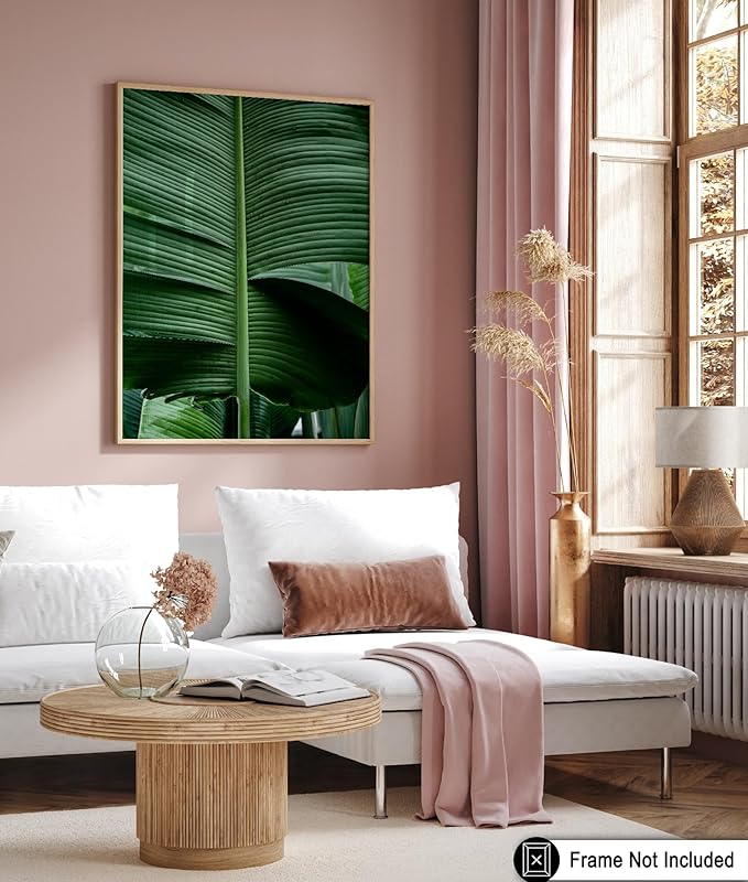 Monem Art Tropical Banana Leaf Photography Print - Minimalist Botanical Nature Poster - Wall Decor for Living Room, Bedroom or Office - 30x40 Unframed Wall Art by Mareike Bohmer