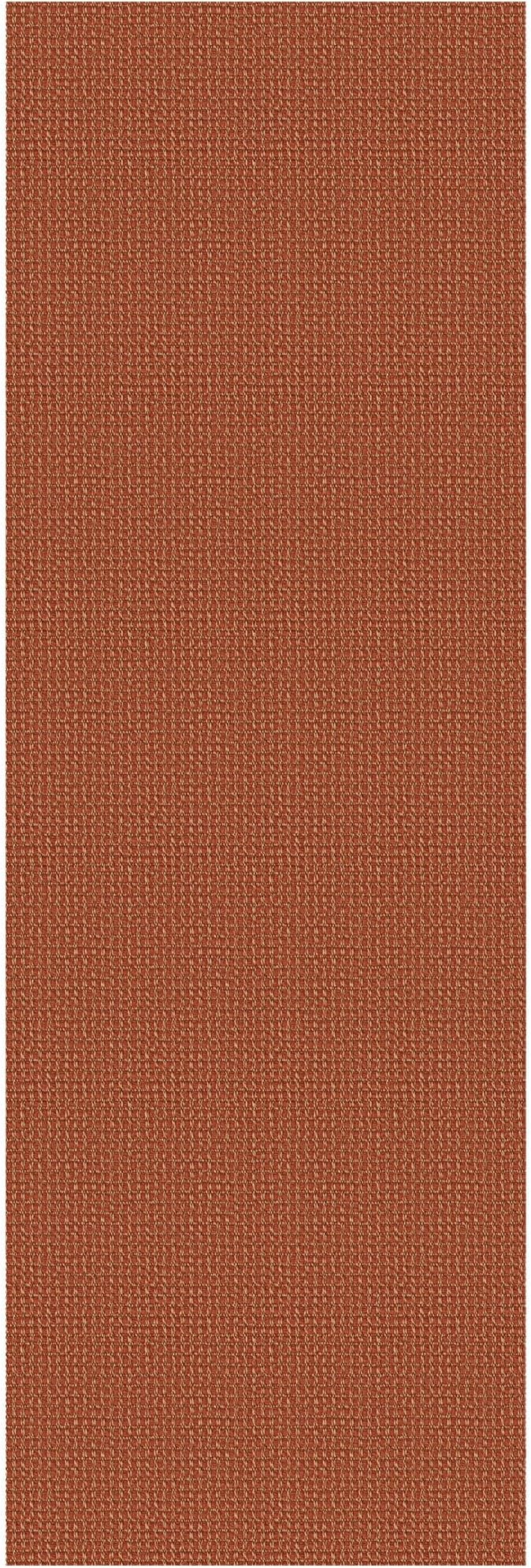 EARTHALL Woven Runner Rug 2x7 Ft Washable Runners for Hallways Cotton Non Slip Rubber Backed Kitchen Runner Braided Indoor Floor Carpet for Entryway, Hallway, Kitchen, Bedroom, Rustic Orange/Tan