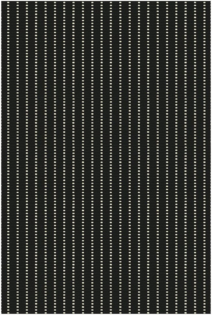 EARTHALL Small Area Rug 2x3 Ft Washable Rugs for Entryway Non Slip Braided Throw Rugs Door Mat Indoor Outdoor Entrance Cotton Woven Carpet for Kitchen Foyer Front Door, Black/Cream