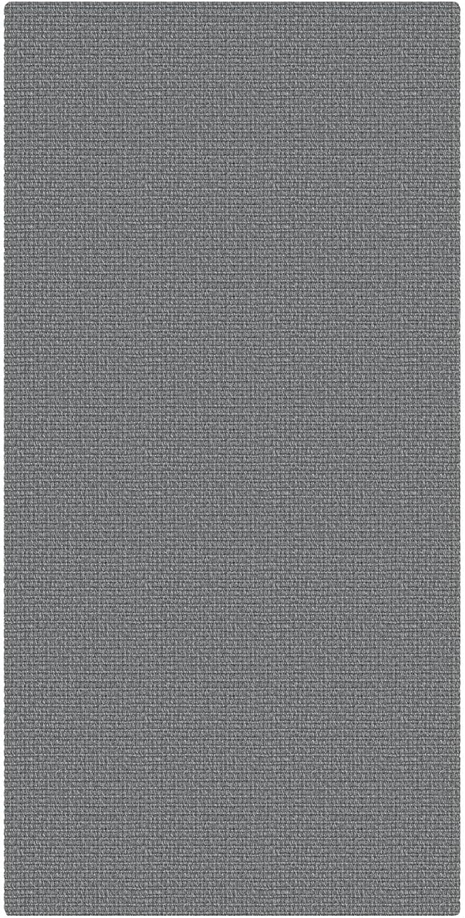 EARTHALL Washable Runner Rug 2x4 Ft Non Slip Runners for Hallways Cotton Rubber Backed Entryway Runner Braided Indoor Floor Runners Carpet for Entryway, Hallway, Kitchen, Bedroom, Charcoal Gray
