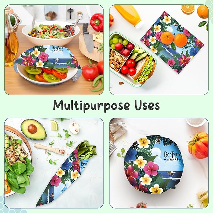 Reusable Beeswax Food Wrap Roll โ Bees in Paradise