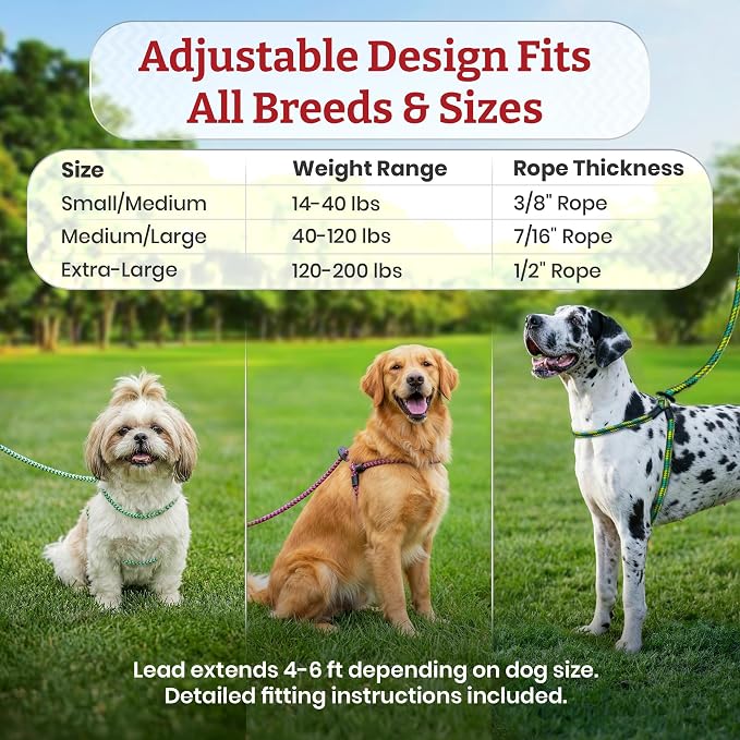 Harness Lead No Pull Dog Harness and Leash Set, Anti Pull Dog Harness for All Breeds and Sizes, One-Piece Cushioned Rope Design Safely Prevents Escaping and Pulling (Small/Medium, Black/Reflective)