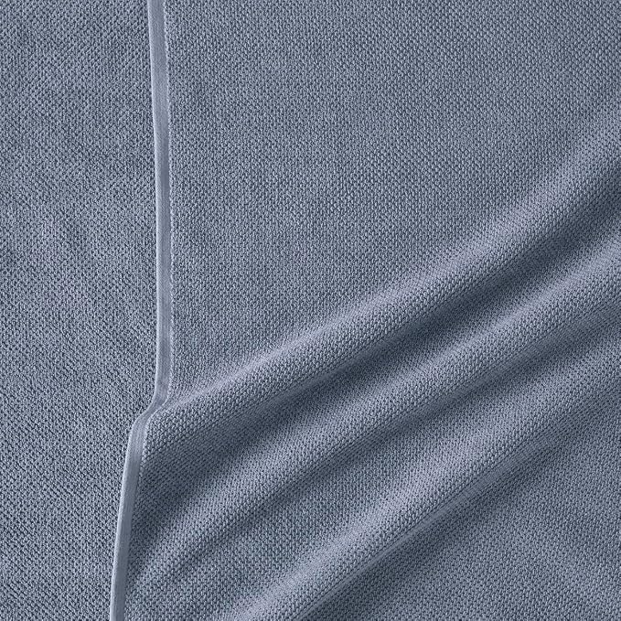 Organic Cotton Textured Towels - Chambray - 2 Bath Towels