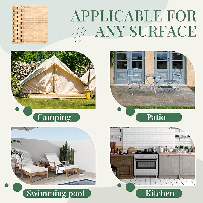 Basic Beyond Bamboo Bath Mat for Bathroom Floor - Quick Dry Wooden Bath Mat, Non-Slip Shower Mat Runner Rug for Indoor or Outdoor (15 x 27, Natural Color)