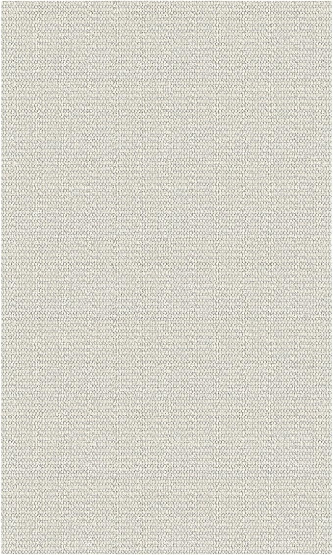 EARTHALL Woven Area Rug 3x5 Ft Washable Rugs for Entryway, Braided Rubber Backed Throw Rugs Door Mat Indoor Outdoor Entrance, Cotton Rug for Kitchen Foyer Front Door Living Room, Cream/Grayish