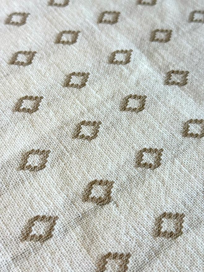 SanVia Cotton Throw Pillow Covers 20x20 – Handwoven Jacquard Texture, Fade-Resistant, No Pilling – Hidden Zipper, Decorative Cushion Cover for Sofa, Couch, Bed – Insert Not Included (Geometric, White)