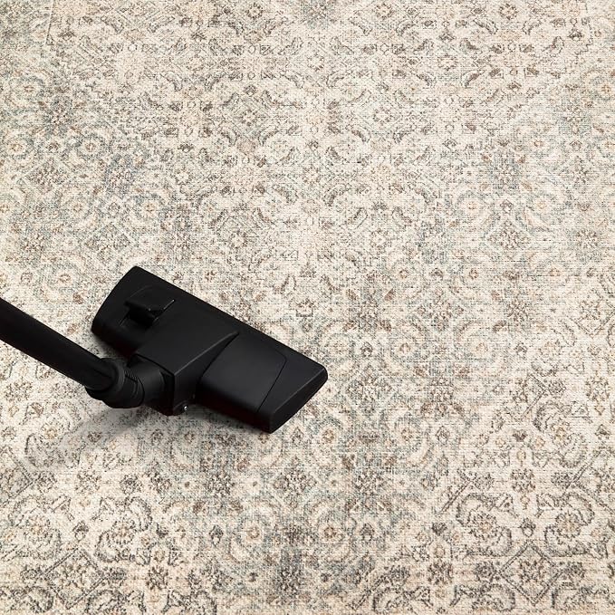 Keen Home Design 30"x120" Rug - Machine Washable Runner Rug with Non-Slip Backing, Ideal for Hallway, Entryway, Kitchen, Laundry Room - Vintage, Easy Clean, Durable, Low Pile - (2'6" x 10')