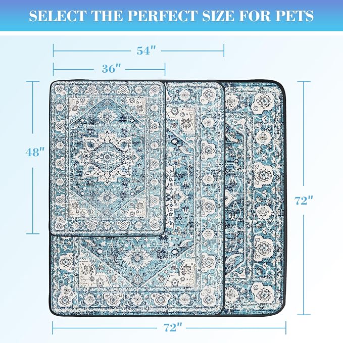 Thicken Washable Pee Pads for Dogs, 2 Pack Waterproof Reusable Pee Pads for Dogs,36"x48" Super Absorbent Leakproof Dog Pads, Non-Slip Potty Pads for Floor, Crate, Couch, Whelping Pads Pet Supplies