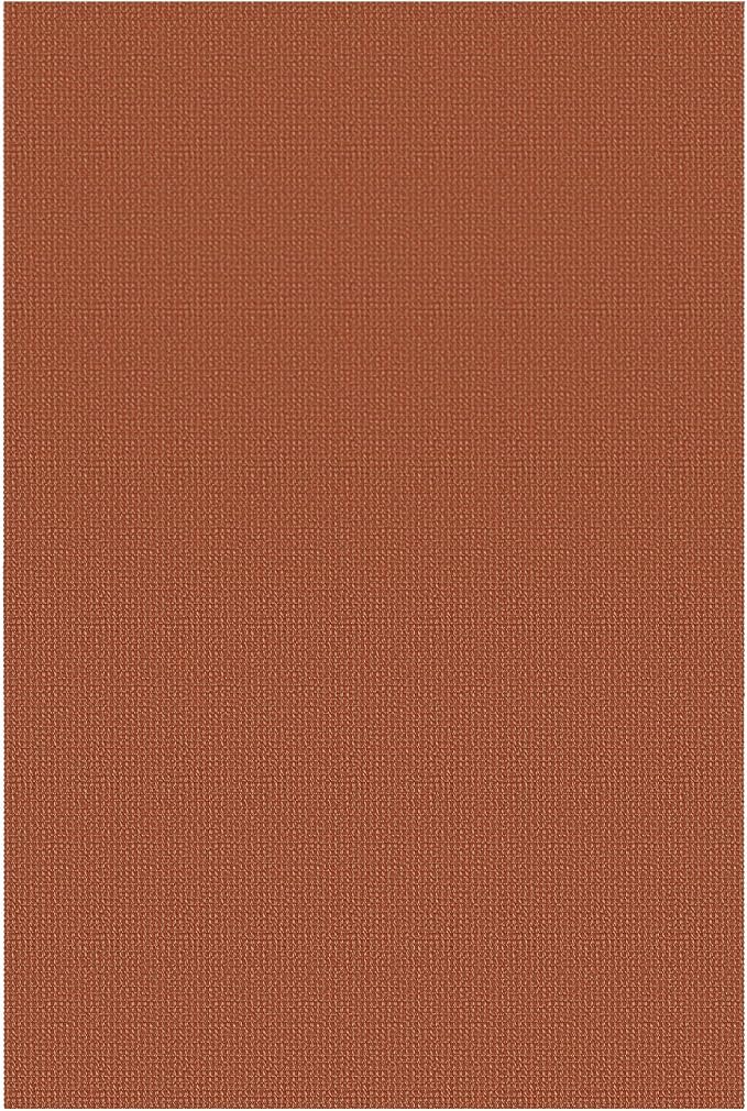 EARTHALL Woven Area Rugs 6x9 Ft Washable Living Room Rugs Non Slip Rubber Backed Dining Room Rug Braided Bedroom Rugs Indoor Floor Carpet for Living Room, Bedroom, Dining Room, Rustic Orange/Tan