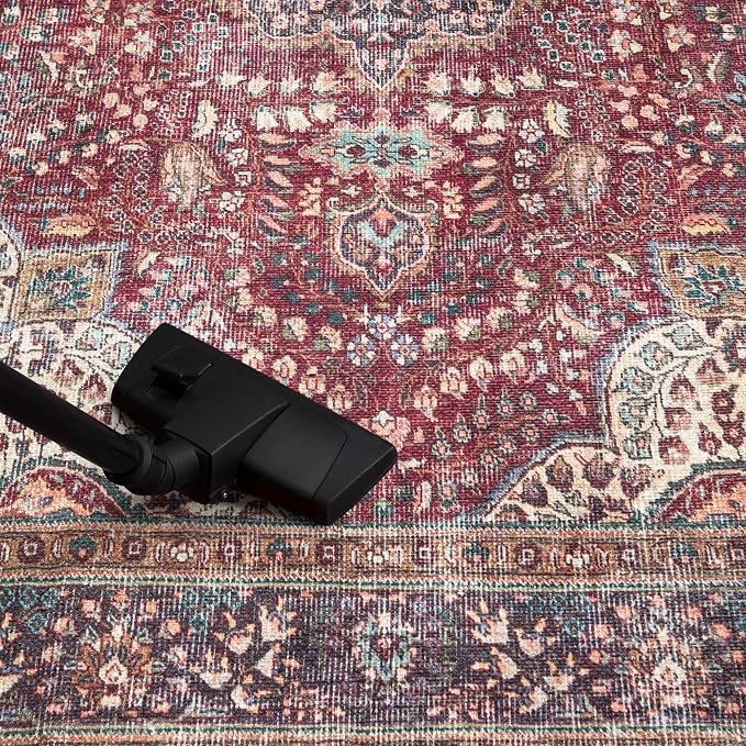 Keen Home Design 30"x120" Rug - Machine Washable Runner Rug with Non-Slip Backing, Ideal for Hallway, Entryway, Kitchen, Laundry Room - Vintage, Easy Clean, Durable, Low Pile - (2'6" x 10')