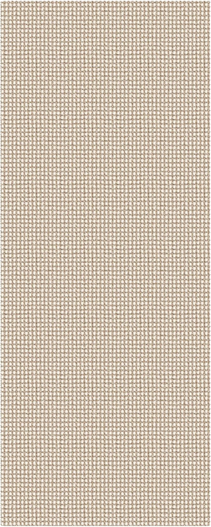 EARTHALL Woven Runner Rug 2x5 Ft Washable Runners for Hallways Cotton Non Slip Rubber Backed Kitchen Runner Braided Indoor Floor Carpet for Entryway, Hallway, Kitchen, Bedroom, Beige/Ivory