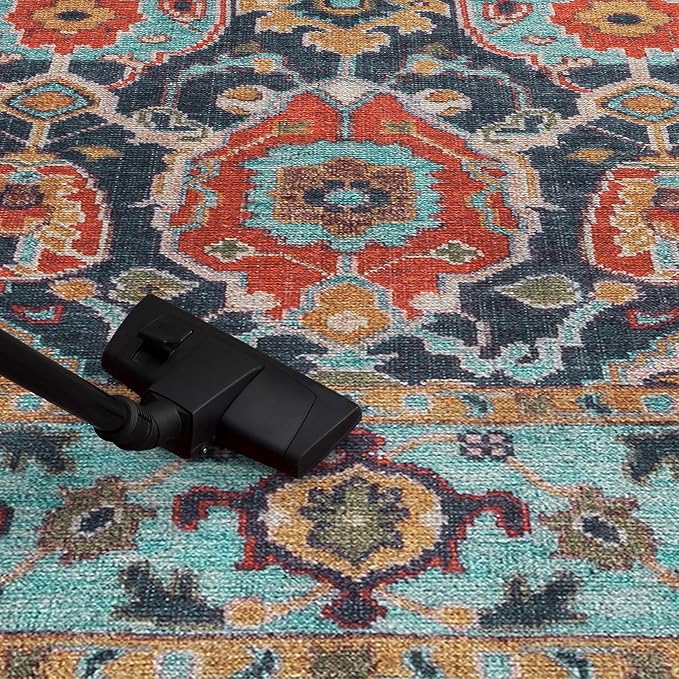 Keen Home Design 30"x144" Rug - Machine Washable Runner Rug with Non-Slip Backing, Ideal for Hallway, Entryway, Kitchen, Laundry Room - Vintage, Easy Clean, Durable, Low Pile - (2'6" x 12')