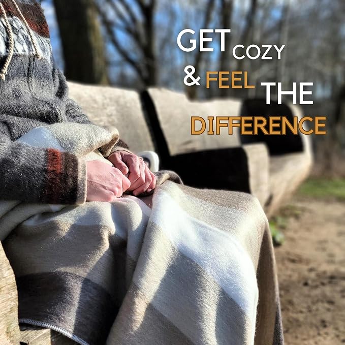 LATITUDE ZERO, Alpaca Wool Throw Blanket | Warm, Ultra-Soft, Breathable, Non-Itchy Blanket-Throw | Hypoallergenic and Beautiful Fabric (Brown)