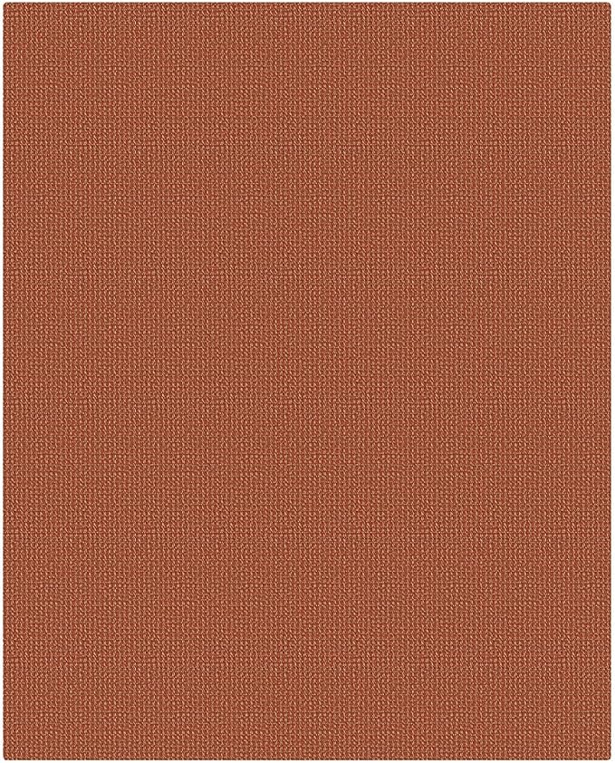 EARTHALL Woven Area Rug 4x5 Ft Washable Rugs for Entryway Non Slip Braided Throw Rugs Bedroom Carpet Cotton Entry Rug Cotton Floor Carpets for Bedroom Dining Room Living Room, Rustic Orange/Tan