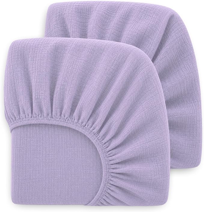 Newton Baby Deluxe Crib Sheet – Ultra-Soft Breathable Organic Cotton Fitted Crib Sheet | Thicker & Softer Design | Machine Washable Baby Bedding | Lavender