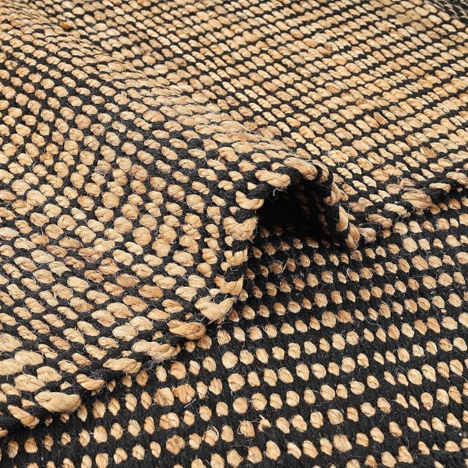 9' x 12' Jute & Black Wool (9' x 12')