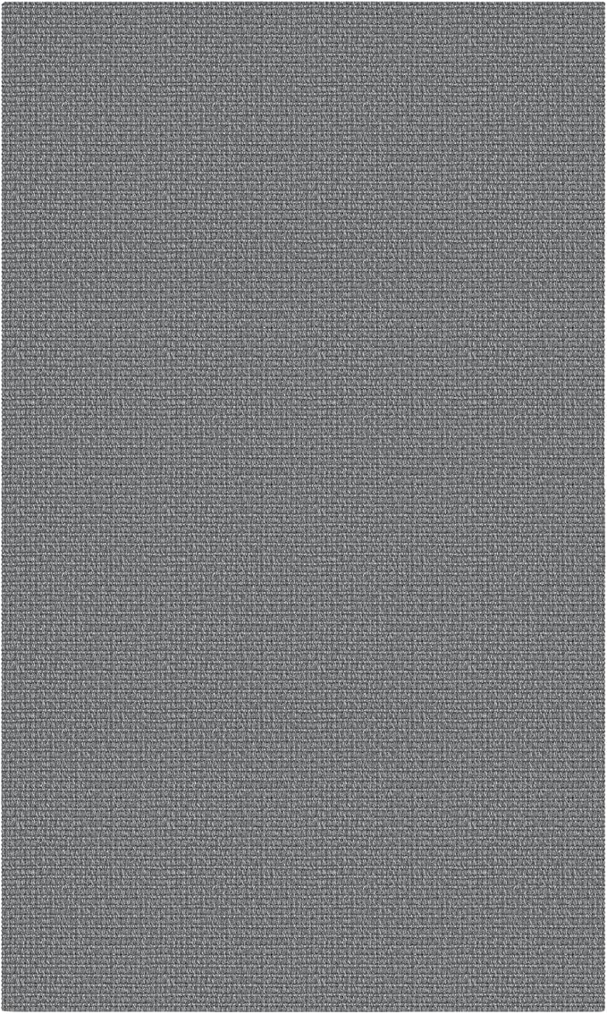 EARTHALL Washable Area Rug 3x5 Ft Non Slip Rugs for Entryway Braided Rubber Backed Throw Rugs Door Mat Indoor Outdoor Entrance Cotton Woven Rug for Kitchen Foyer Front Door Living Room, Charcoal Gray