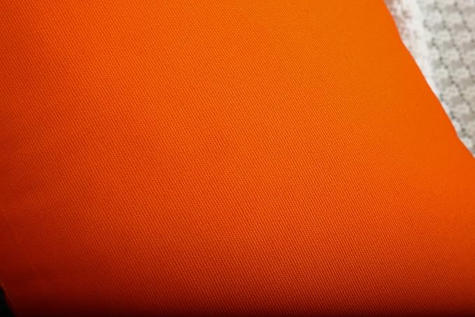 TangDepot 100% Cotton Solid Throw Pillow Cover 12x18 Orange | 100% cotton, same-color zip, machine wash & air dry. For living room, bedroom, office, car. 42 colors, 79 sizes. Cover only.