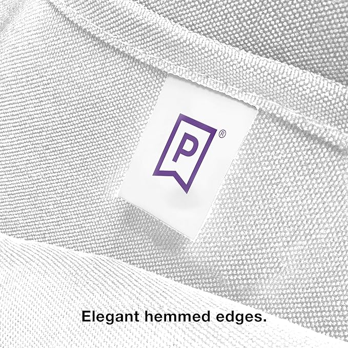 Gee Di Moda Cloth Napkins - 17 x 17 Inch White Dinner Napkins - Set of 12 Soft & Absorbent Washable Fabric Cloth Table Napkins with Hemmed Edges for Hotel Restaurant, Holiday Parties & Wedding