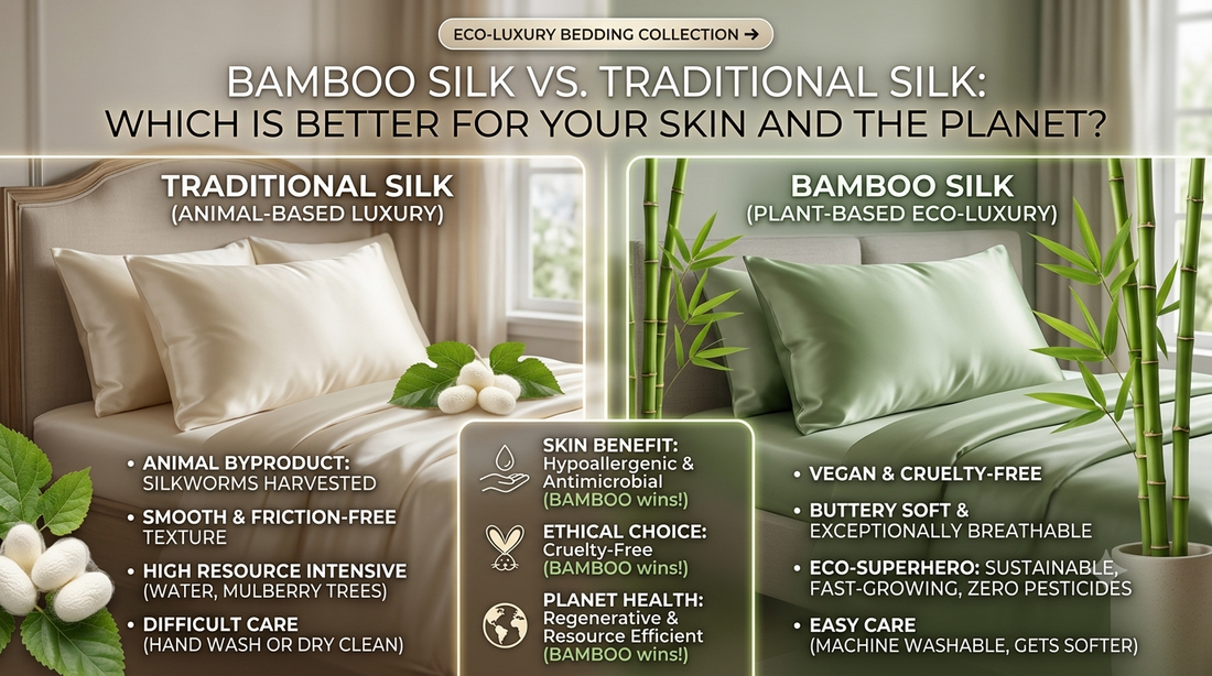 Bamboo Silk vs. Traditional Silk: Which is Better for Your Skin and the Planet?