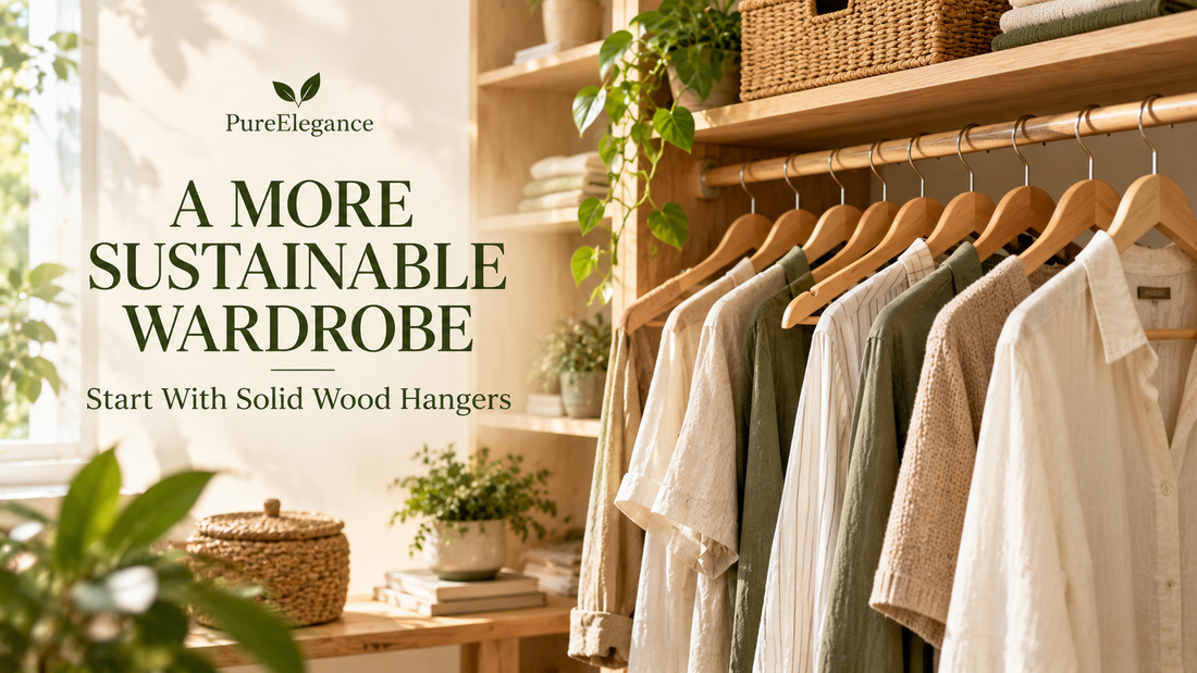 Transitioning to a Sustainable Wardrobe: Starting with Solid Wood Hangers