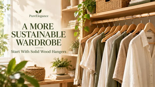 Transitioning to a Sustainable Wardrobe: Starting with Solid Wood Hangers