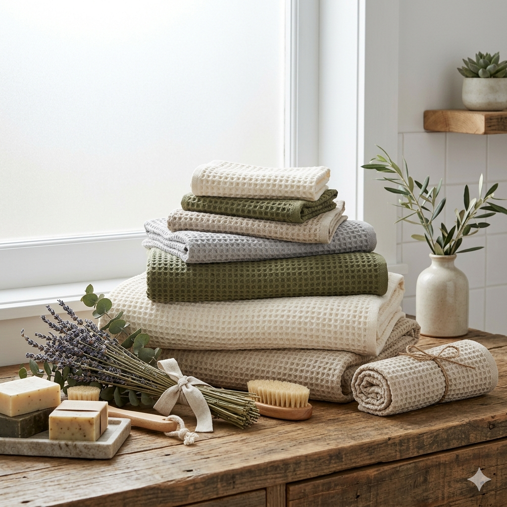 Organic Waffle Towels
