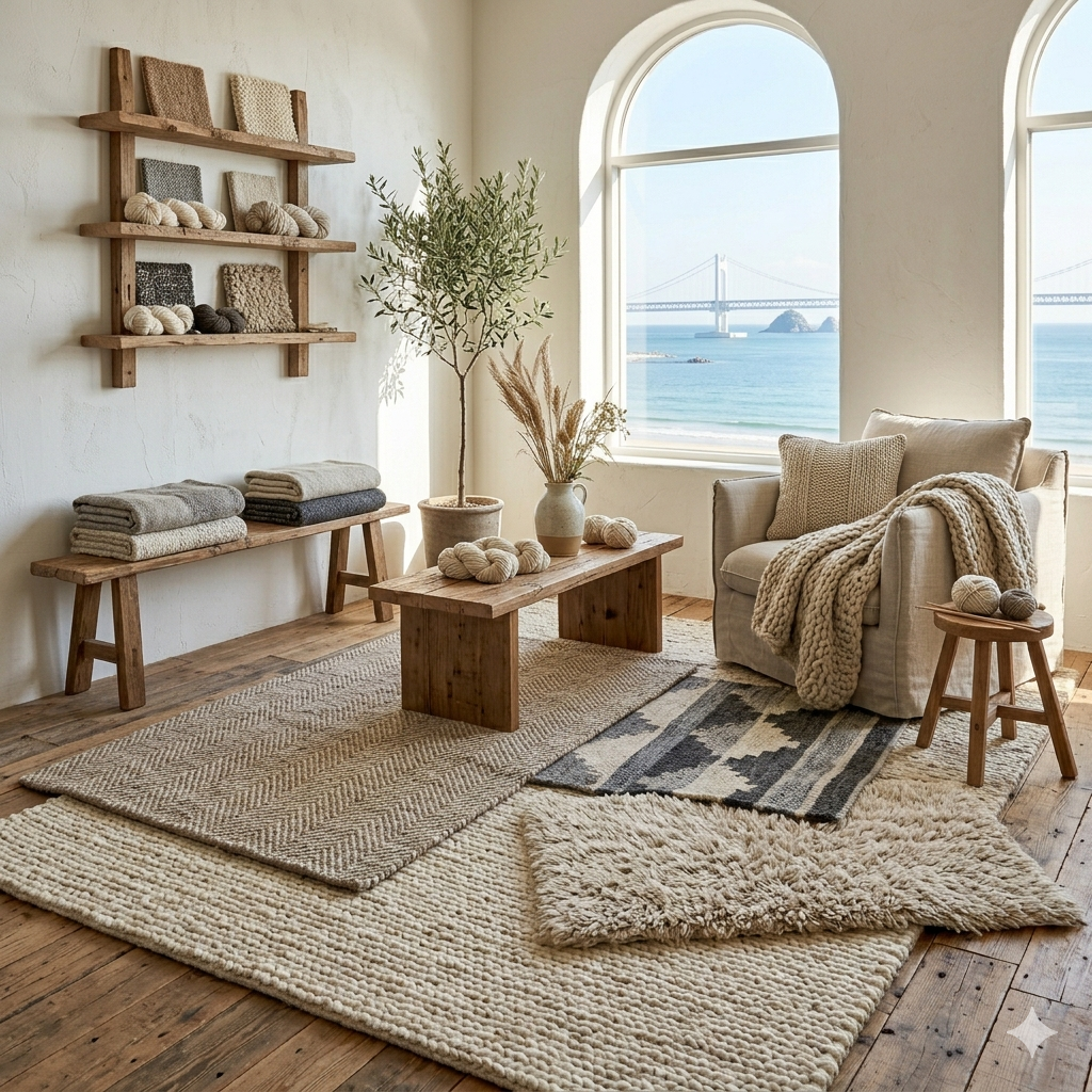 Natural Wool Area Rugs