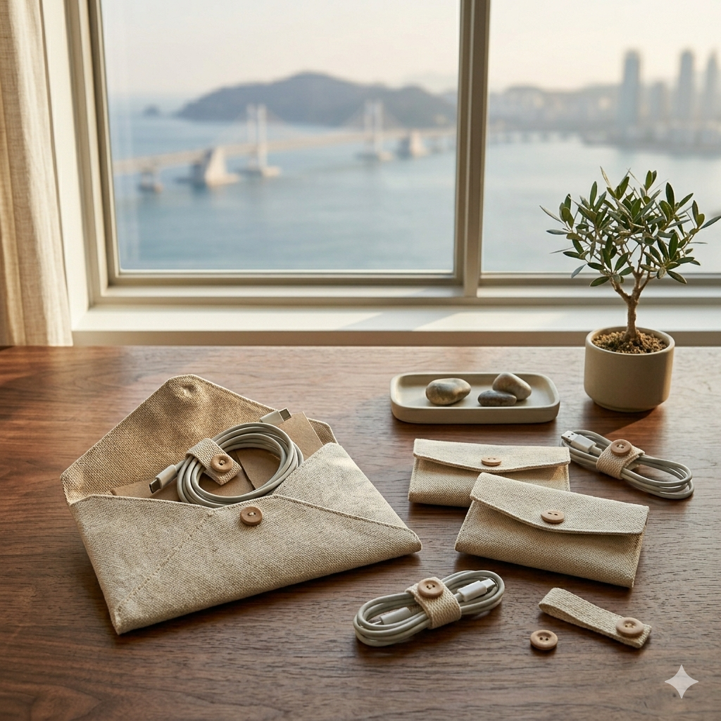 Organic Cotton Cable Organizers