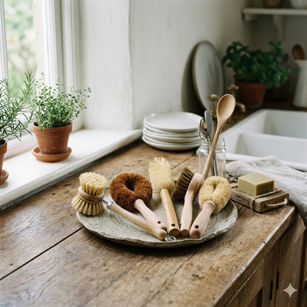 Plastic-Free Dish Brushes