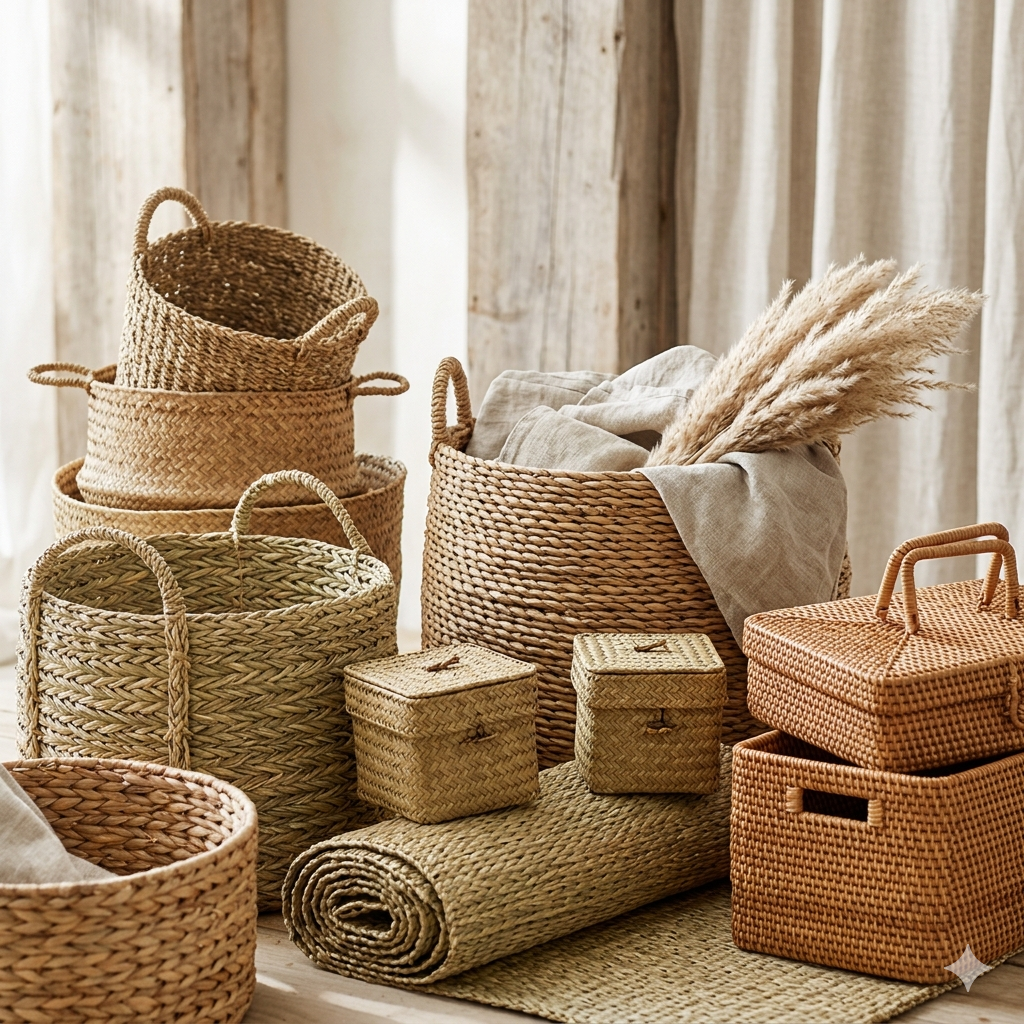 Rattan & Seagrass Baskets