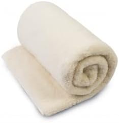 Merino Wool Blanket Throw Bed Natural Bed Blanket (79"x79" - 200x200cm, Ecru)