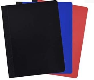 Mintra Office Poly Composition Book (3 Pack, Black Blue Red)