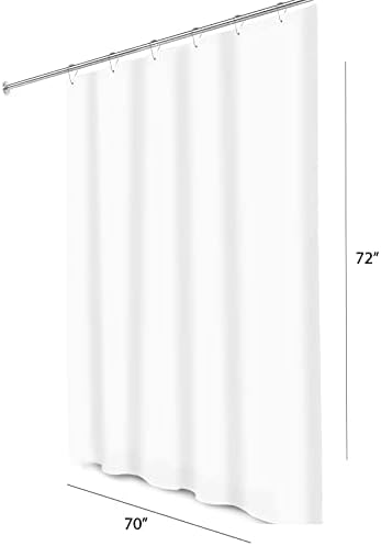 Home Expressions 6 Gauge PEVA Liner Magnetic Shower Curtain Liner 70"x72" (Clear)