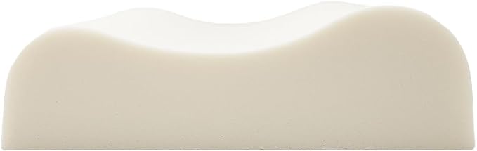 ORGANIC TEXTILES Organic Latex Contour Pillow with Organic Cotton Cover - GOTS & GOLS Certified, Ergonomic Contour Design, Bed Pillow, Spine Support - (High-Loft, Medium Firm) - Pack of 2