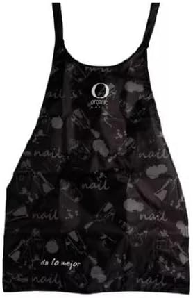 Organic Nails MANDIL Negro Black Apron Permeable Linen