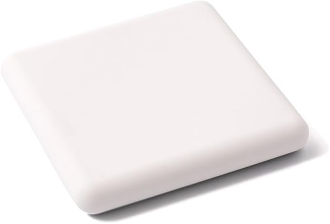 Diatomite Soap Dish Holder, Quick Dry Stone Soap Dish, Fast Drying Stone Soap Tray, Diatomaceous Earth Soap Dish for Hand Soap, Sponge Holder (White, Square)