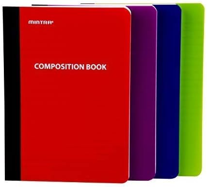 Mintra Office Mini Poly Composition Book (5in x 7in, Poly Comp) - 4 Pack