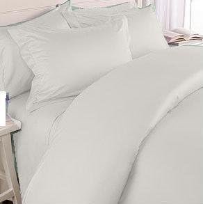 ORGANIC TEXTILES Bed Sheets with Super Soft Sateen Cotton, Solid, King, 350 Thread Count, 1 Fitted Sheet, 1 Flat Sheet, 2 Pillowcases