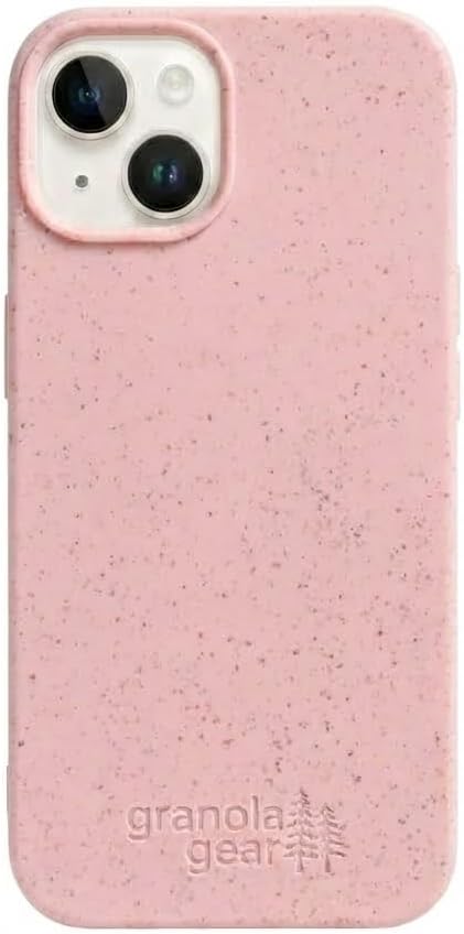 Eco by GranolaGear - Eco-Friendly Phone Case for iPhone 13 - Biodegradable, Compostable, Plastic-Free, Made from Plants - Pink Sands