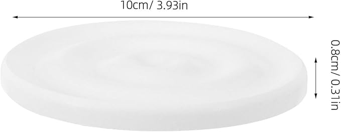 Diatomite Soap Dish for Kitchen Organizer - Quick Dry Sink Caddy Holder for Sponge Brush Toothbrush - Fast Absorbing Stone Tray (White)