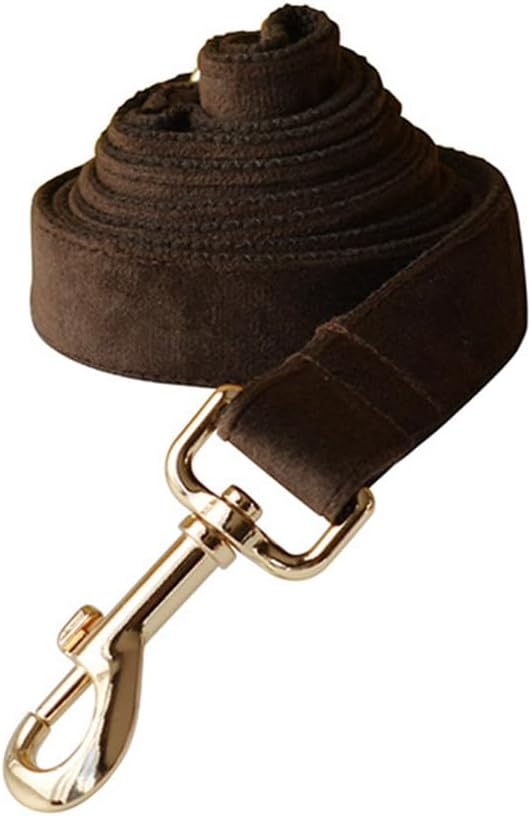 Velvet Dog Collar and Leash Set with Quick Release Metal Buckle | Bright & Stylish Leash and Collar Set, Soft Heavy Duty Pet Collars Adjustable for Samll Medium Large Dogs or Cats