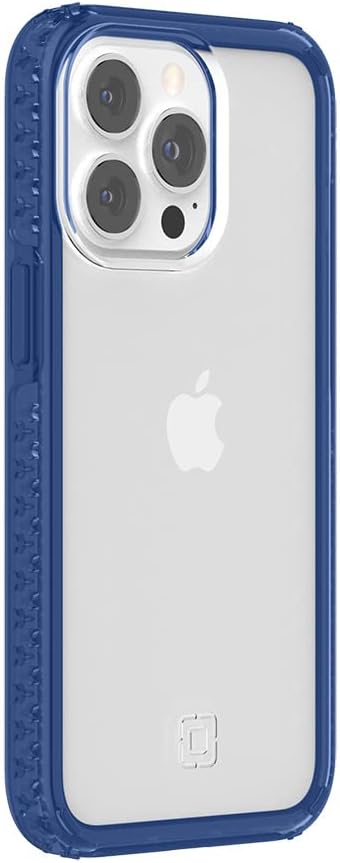 Incipio Grip Series Case for 6.1-Inch iPhone 13 Pro, Classic Blue/Clear
