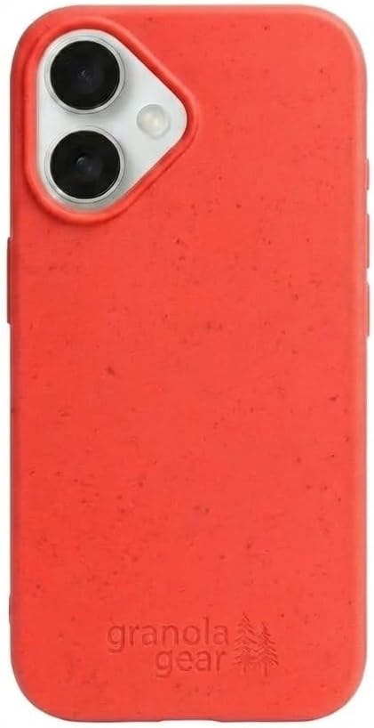 Eco by GranolaGear - Eco-Friendly Phone Case for iPhone 16 - Biodegradable, Compostable, Plastic-Free, Made from Plants - Cajun Shrimp
