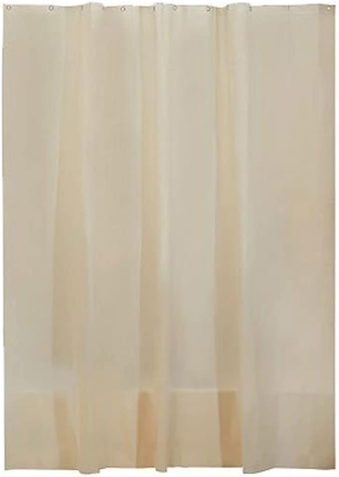 iDesign EVA Waterproof Shower Curtain Liner with 12 Metal Grommets - 72" x 72" - Sand