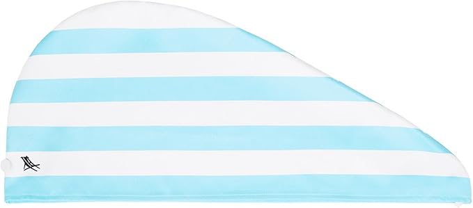 Dock & Bay Turban Hair Towel - for Home & the Beach - Super Absorbent, Quick Dry - Tulum Blue, One Size