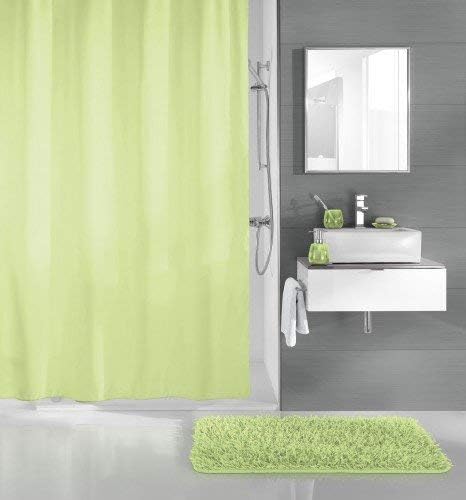 Kleine Wolke PVC Free 100% EVA Uno Shower Curtain 70.9x78.7in [180x200cm] (Spring Green)