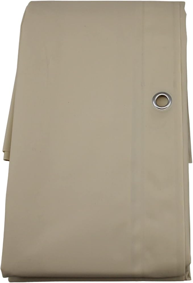 Dependable Industries inc. Essentials Premium 6 Guage PEVA Shower Curtain Liner - PVC Free Magnetized Bottom Odorless with Rustproof Grommets (Beige)