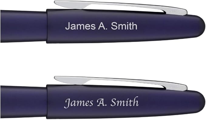 Goldspot Personalized Pilot Metropolitan Animal Leopard Fountain Pen in Custom Engraved Pen in Matte Violet