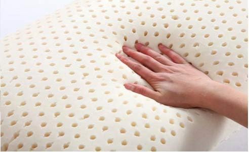 ORGANIC TEXTILES Talalay Latex Pillow with Organic Cotton Cover (Standard, Plush)